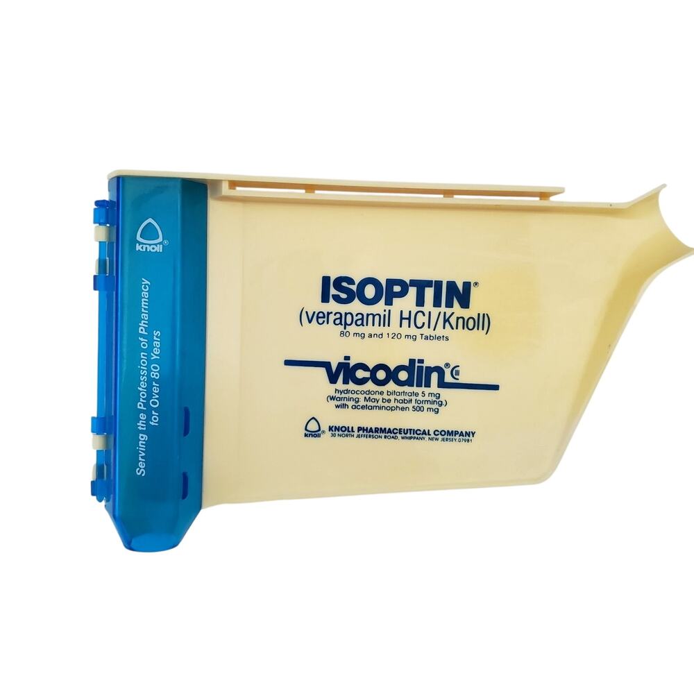 VTG Isoptin Pharma Plastic Pill Sorter Counting Tray Promo Knoll Pharmacy